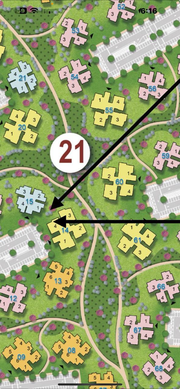 شقة فى مشروع نور - حدائق العاصمة الادارية 129 م2 قبلى للبيع تقسيط كود 51314