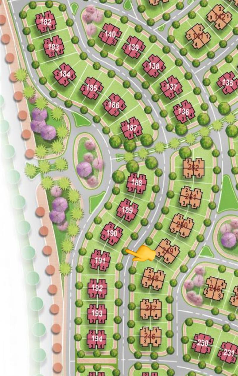 فيلا فى مشروع نور - حدائق العاصمة الادارية 199 م2 قبلى للبيع تقسيط كود 52420