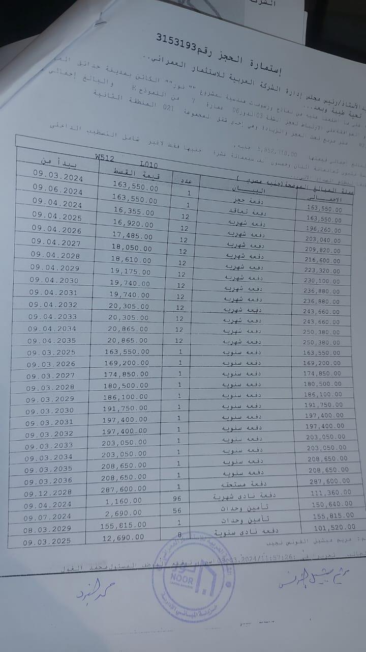شقة فى مشروع نور - حدائق العاصمة الادارية 82 م2 بحري وشرقي للبيع تقسيط كود 52441