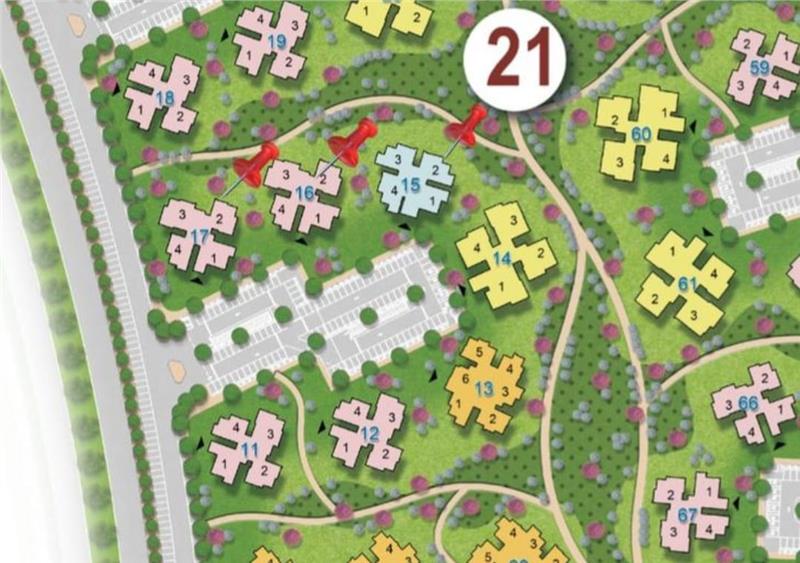 شقة فى مشروع نور - حدائق العاصمة الادارية 146 م2 بحرى للبيع تقسيط كود 53045