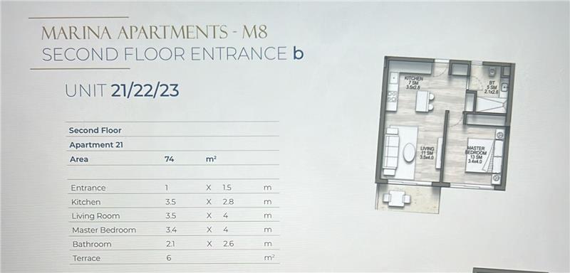 شالية فى ساوث ميد 74 م2 بحرى للبيع تقسيط كود 53189