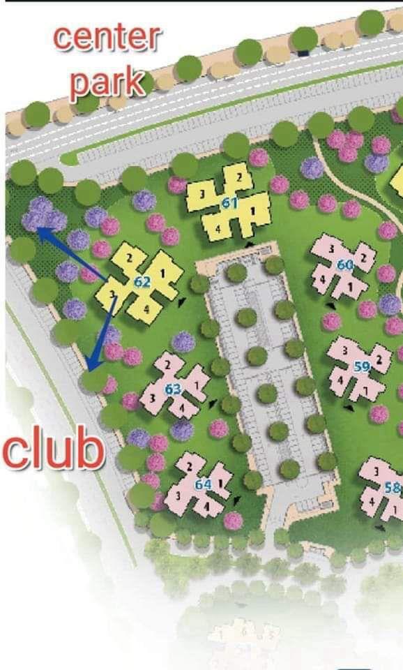 شقة فى مشروع نور - حدائق العاصمة الادارية 200 م2 غربي وقبلي للبيع تقسيط كود 53230