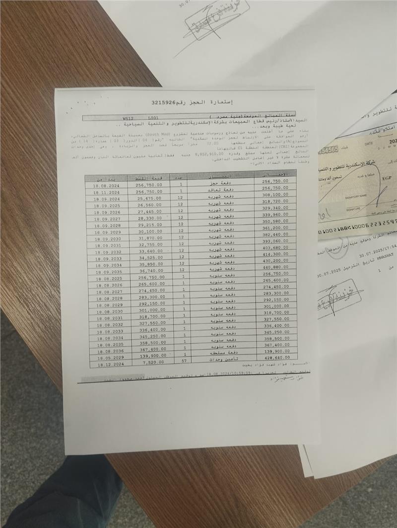 شالية فى ساوث ميد 72 م2 بحرى للبيع تقسيط كود 54386