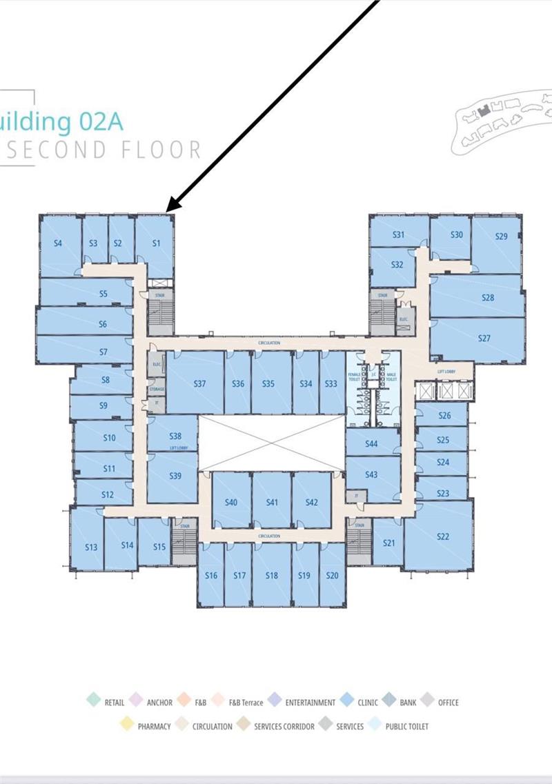 عيادة طبية فى مدينتى  47 م2 شرقى للبيع تقسيط كود 54752
