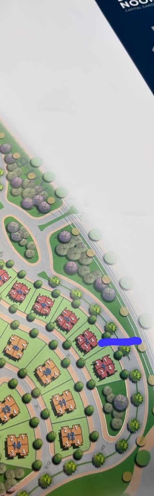 فيلا فى مشروع نور - حدائق العاصمة الادارية 272 م2 بحري وشرقي للبيع تقسيط كود 54854