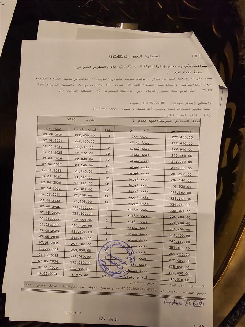 شقة فى مدينتى  79 م2 شرقى للبيع تقسيط كود 55108